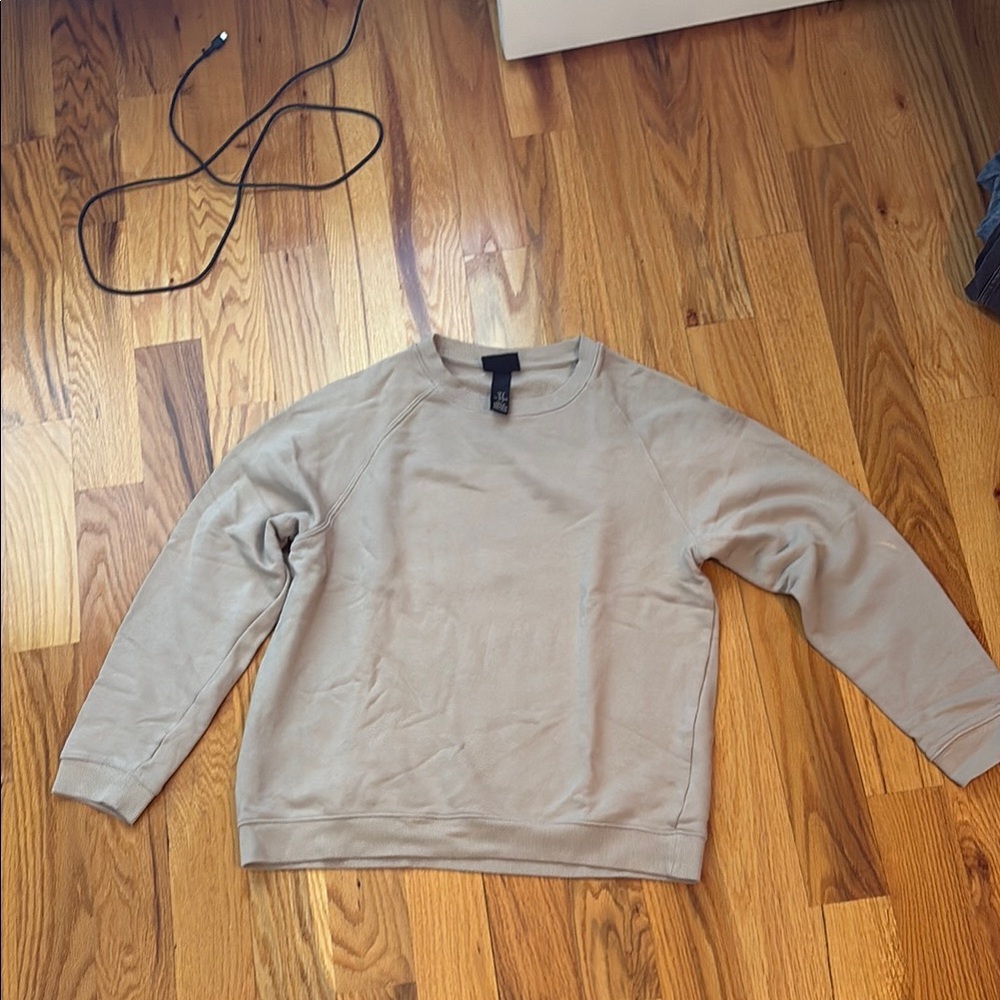 H&M Light Tan Crewneck Top